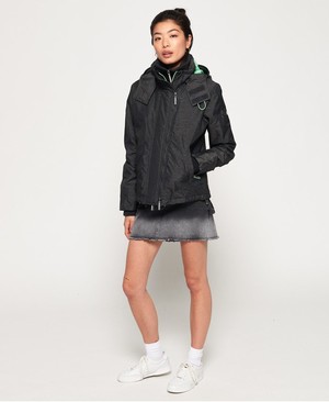 Superdry Arctic Hooded Pop Cipzár SD-Windcheater Női Kabát Szürke/Menta | VRGPC0789